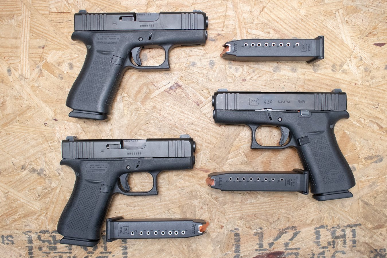 GLOCK G43X 9mm Police Trade-In Pistols (Good Condition)